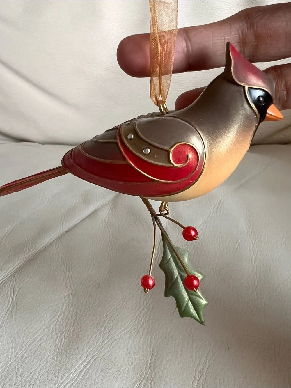 Hallmark Keepsake Lady Cardinal The Beauty of Birds Hanging Ornament Special Ed.